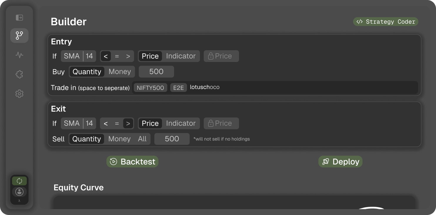 AlgoMLN interface screenshot